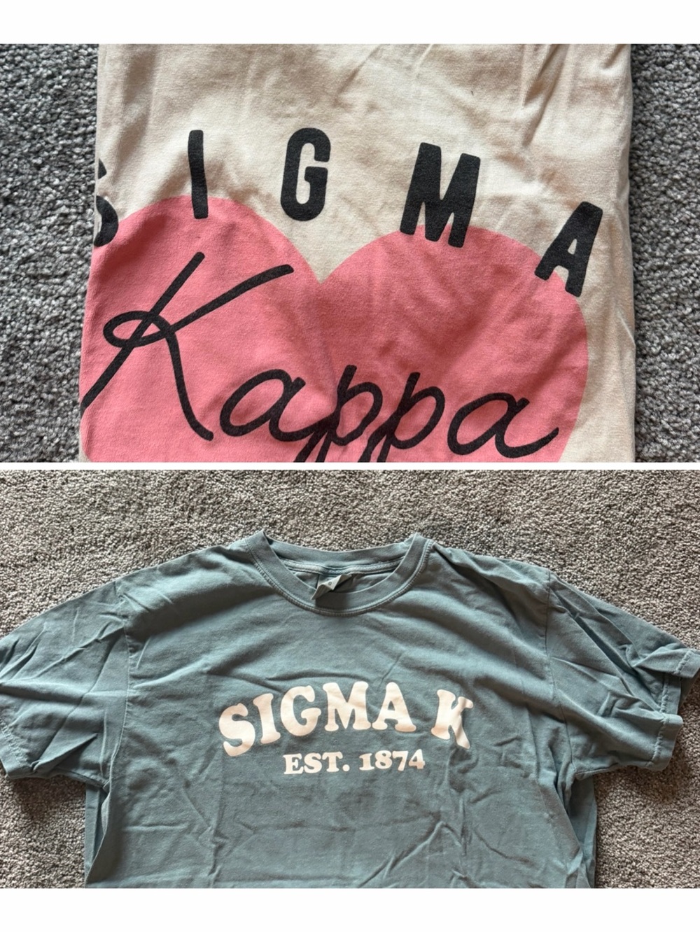 Two Sigma Kappa T-shirts